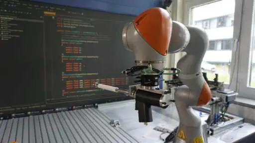 Real surgeon tool mounted to the KUKA iiwa robot